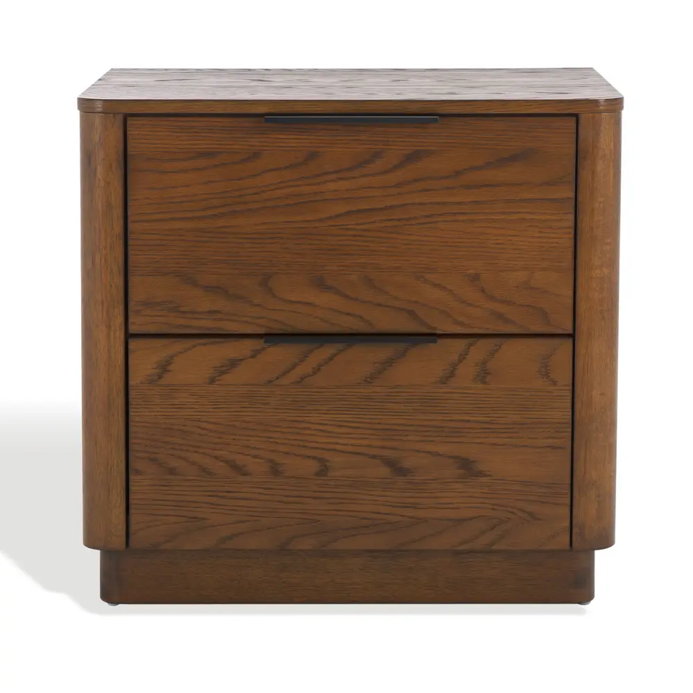 Gabrietta 2 Drawer Wood Nightstand