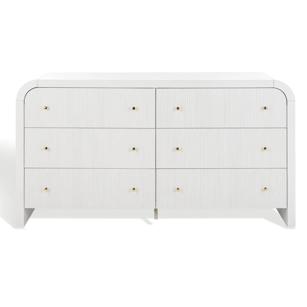 Liabella 6 Drawer Curved Dresser