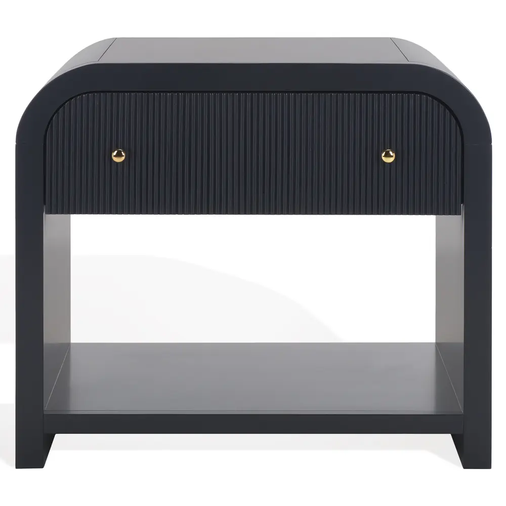 Liabella 1 Drawer Curved Nightstand