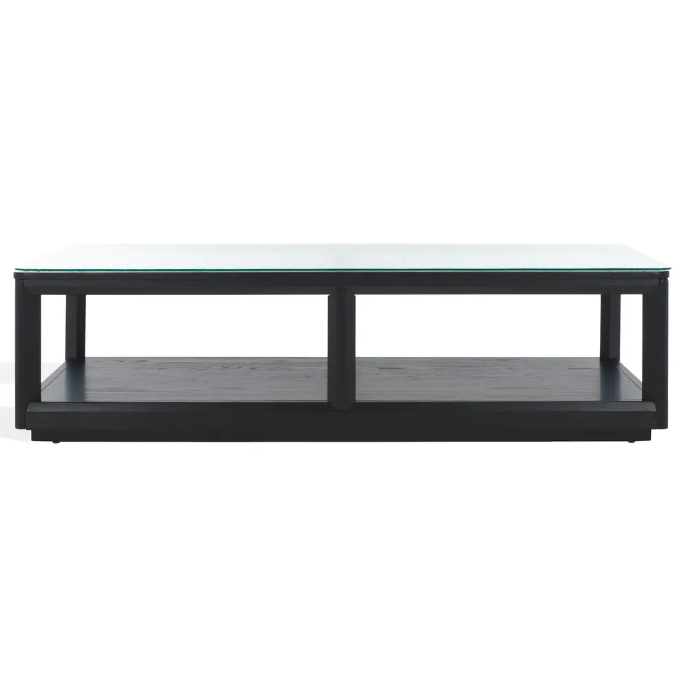 Benecarlo Wood And Glass Top Coffee Table
