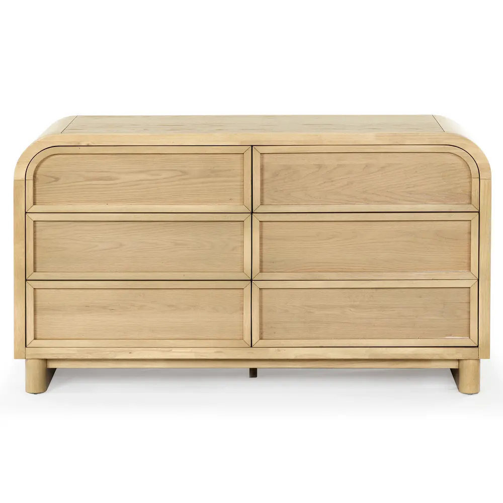 Dinah 6 Drawer Wood Dresser