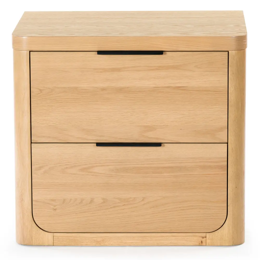 Raylie 2 Drawer Wood Nightstand