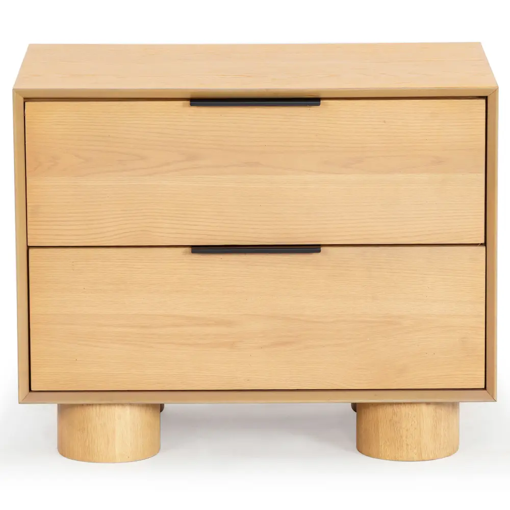 Addyson Wood 2 Drawer Nightstand