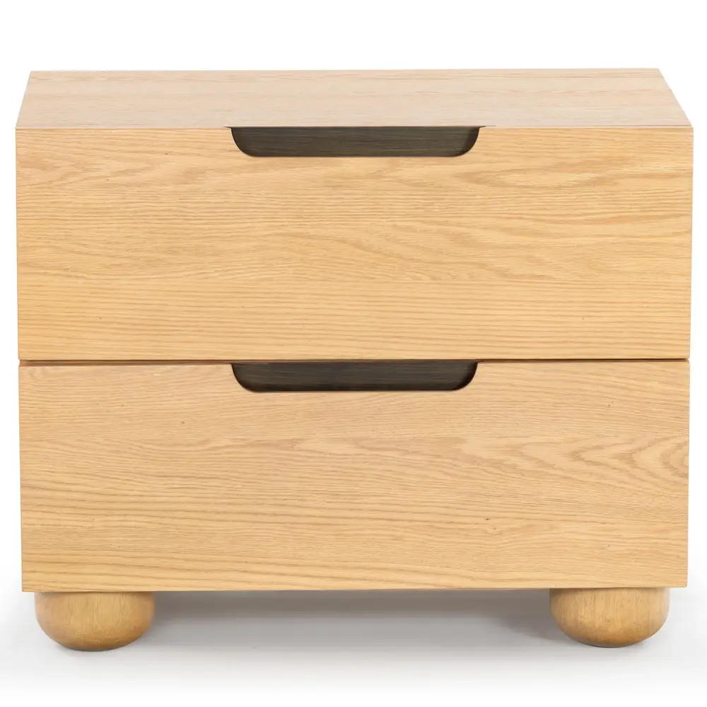 Beethoven Wood 2 Drawer Nightstand