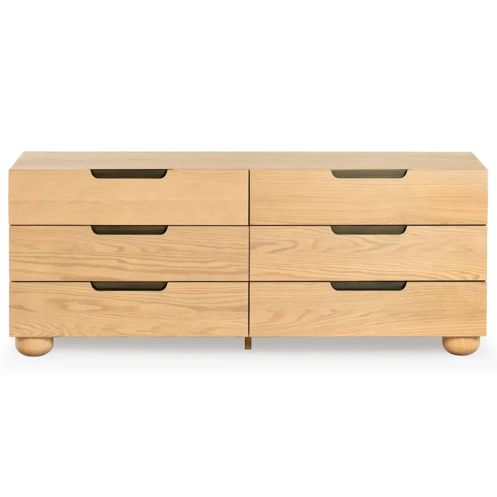Beethoven Wood 6 Drawer Dresser
