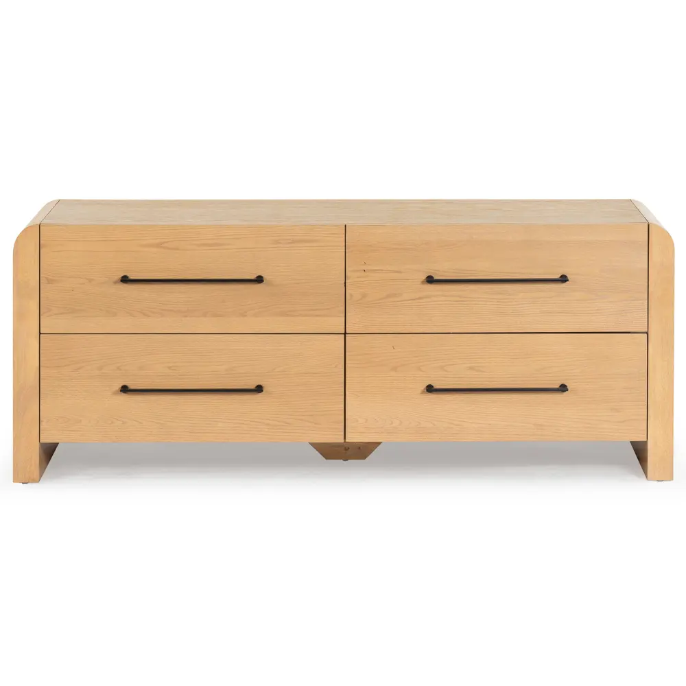 Katrina Wood 4 Drawer Dresser