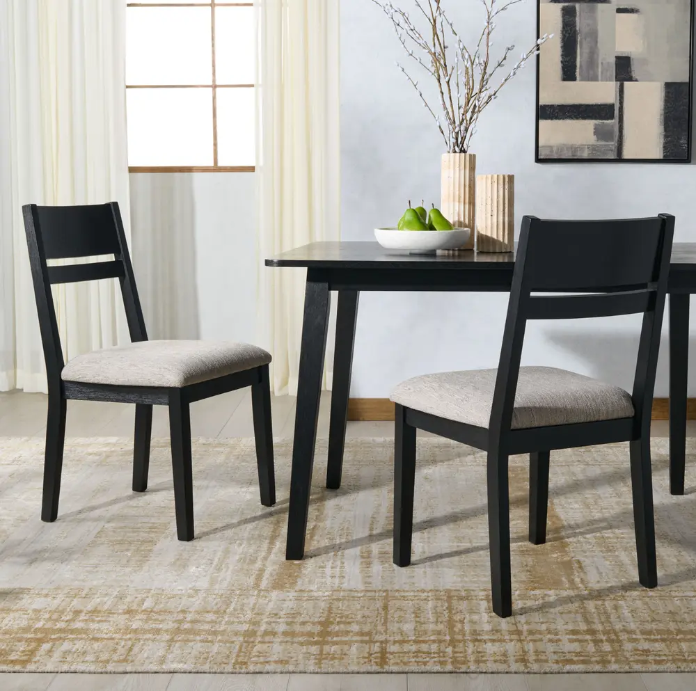 Bellalexa Wood And Linen Dining Chair