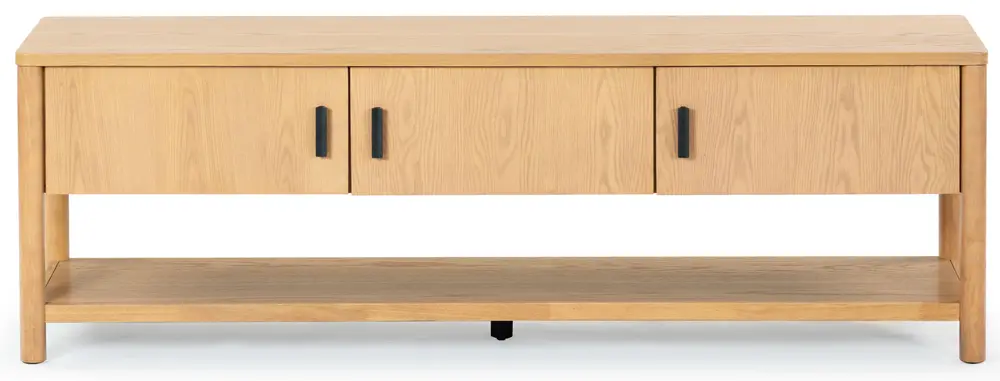 Jaylessa Wood 3 Door Tv Stand