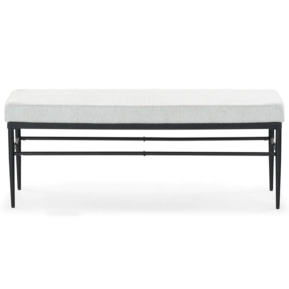 Theabella Linen And Metal Bench