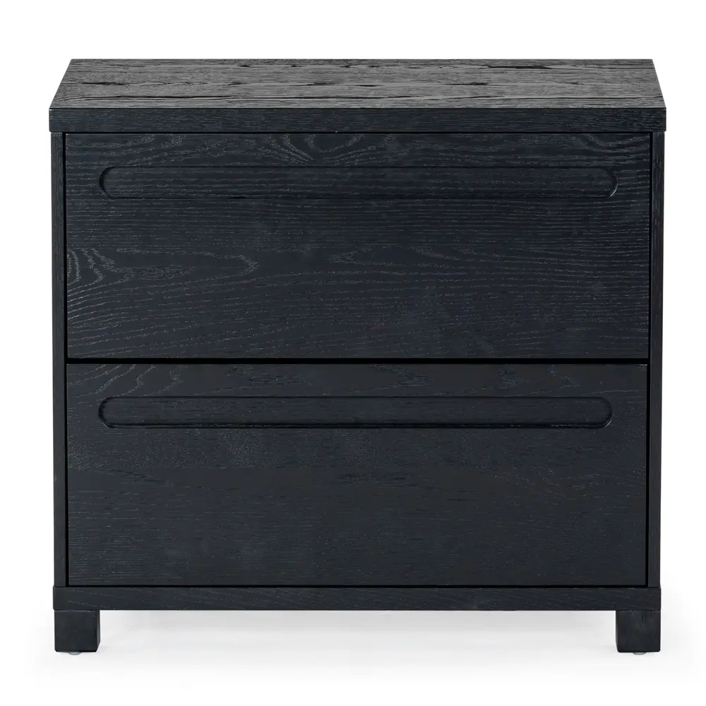 Tobiette 2 Drawer Wood Nightstand