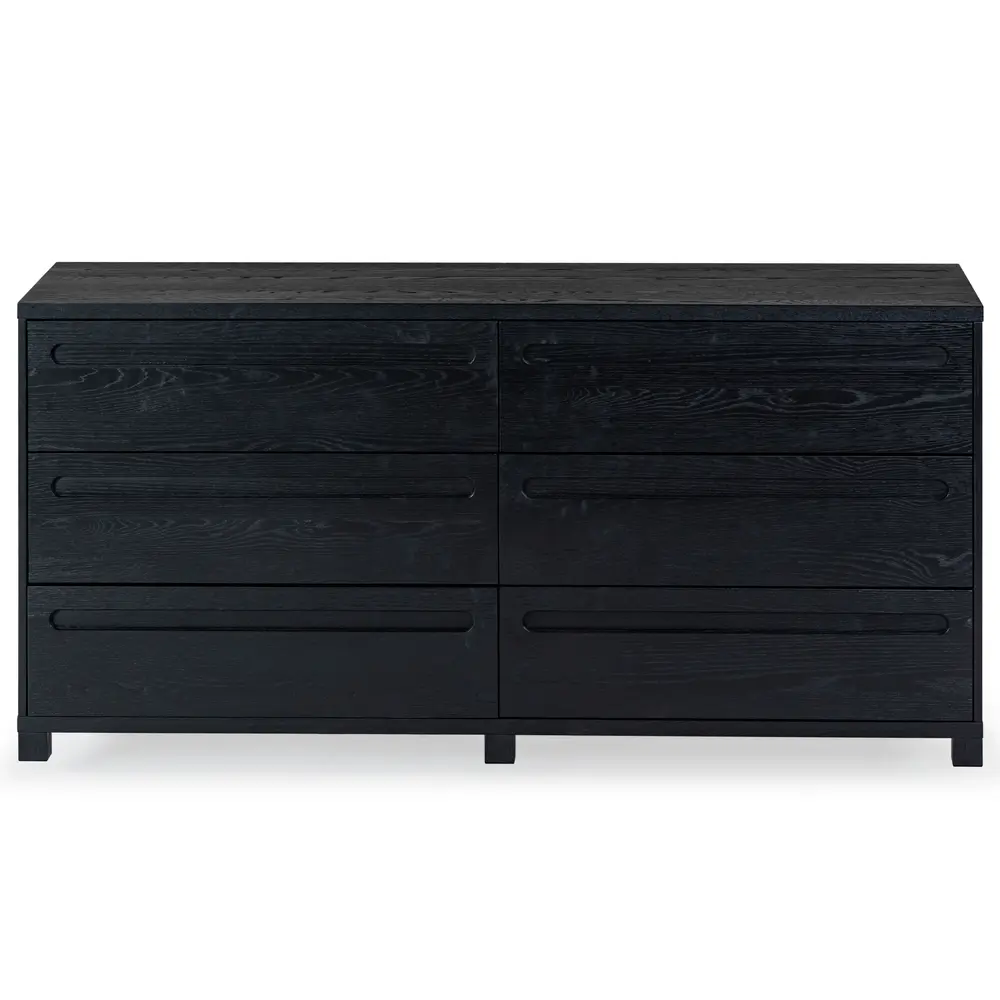 Tobiette 6 Drawer Wood Dresser