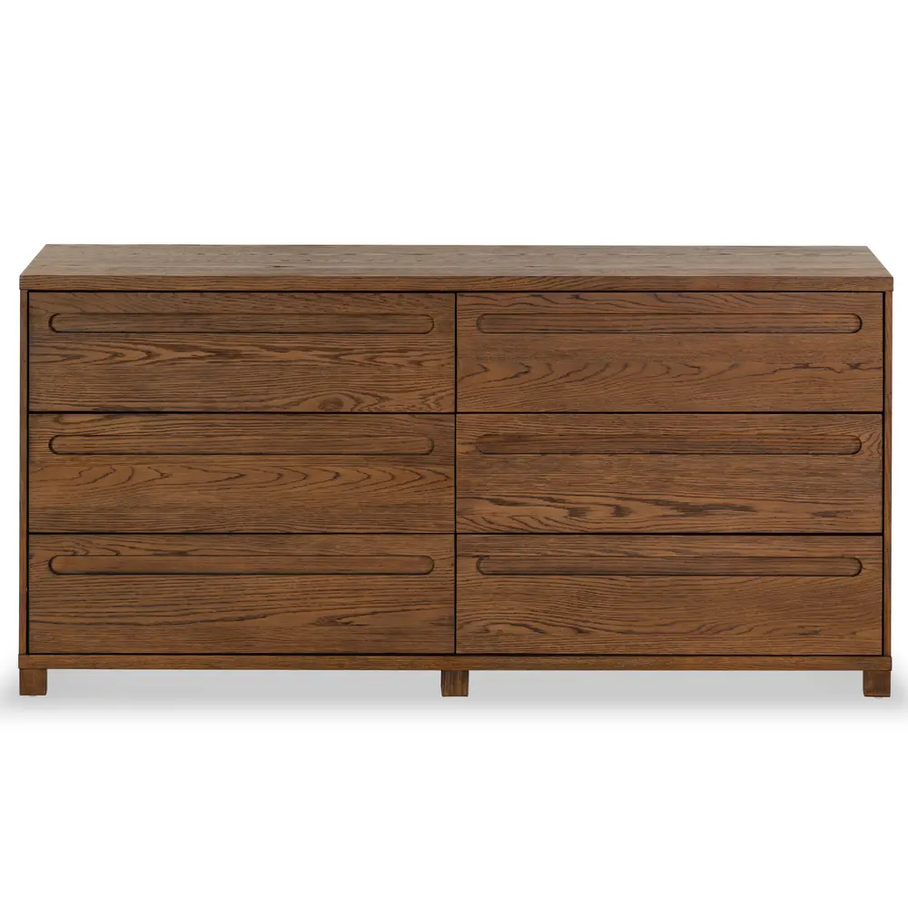 Tobiette 6 Drawer Wood Dresser