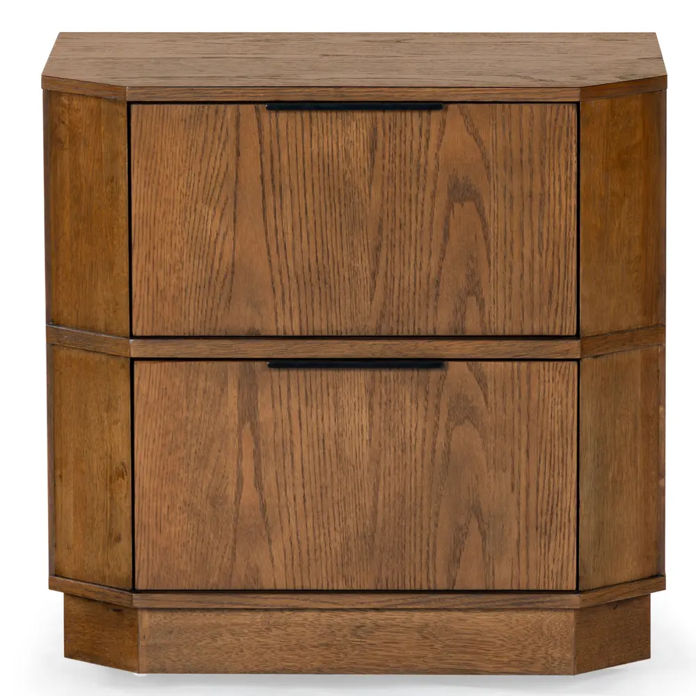 Aerilyn Curved Front 2 Drawer Nightstand