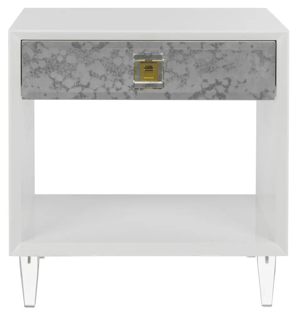 Arcelia Acrylic Eglomise Side Table