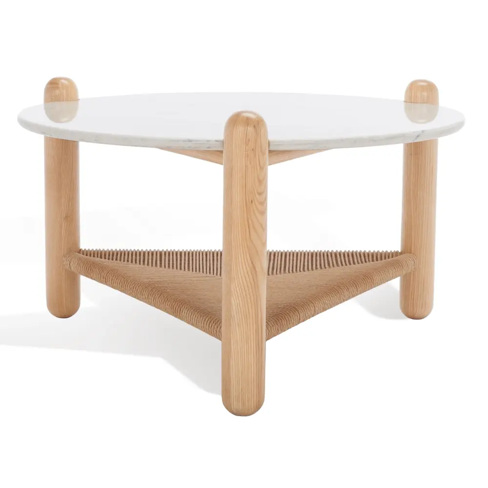 Macianna Woven Shelf Coffee Table