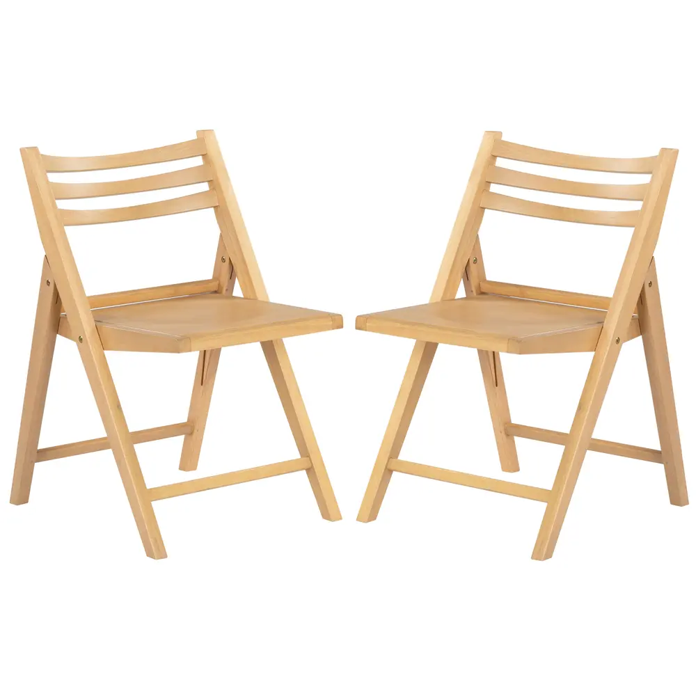 Jacie Wood Seat Folding Chair