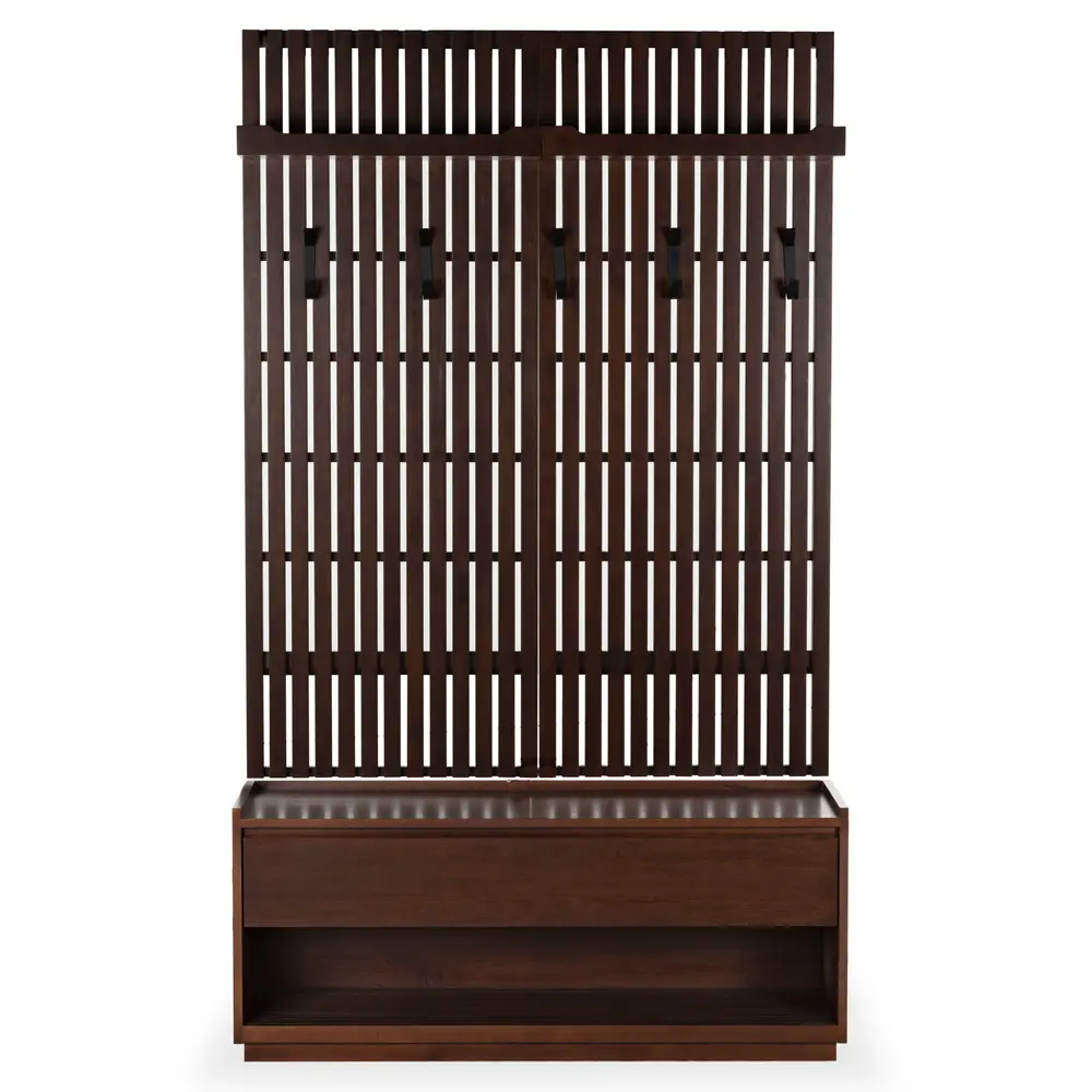 Petrabella Wood Hall Tree With Bench