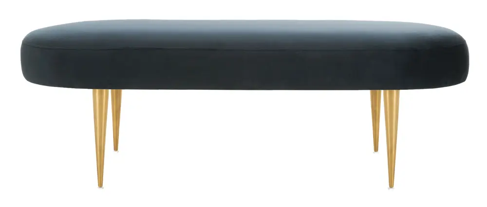 Corinne Velvet Oval Bench
