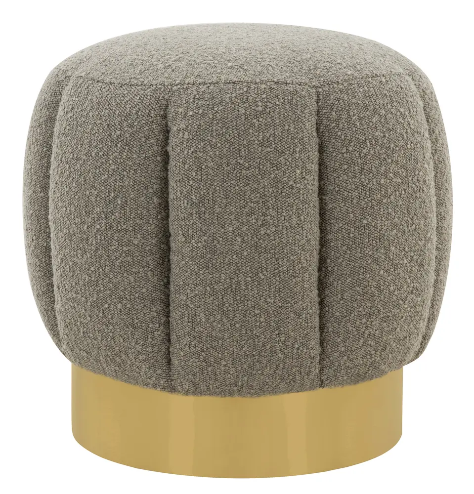 Maxine Channel Tufted Boucle Ottoman