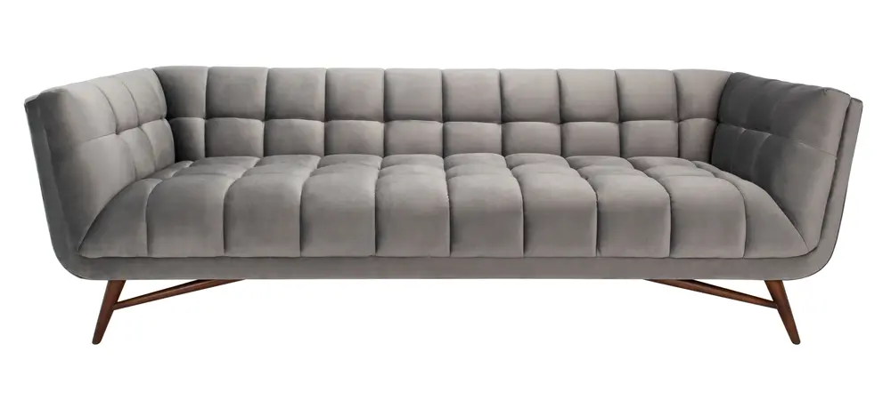 Onyx Mid-Century Tufted Sofa