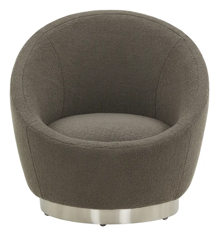 Pippa Faux Shearling Swivel Chair