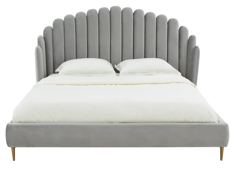 Rosabella Channel Tufted King Bed