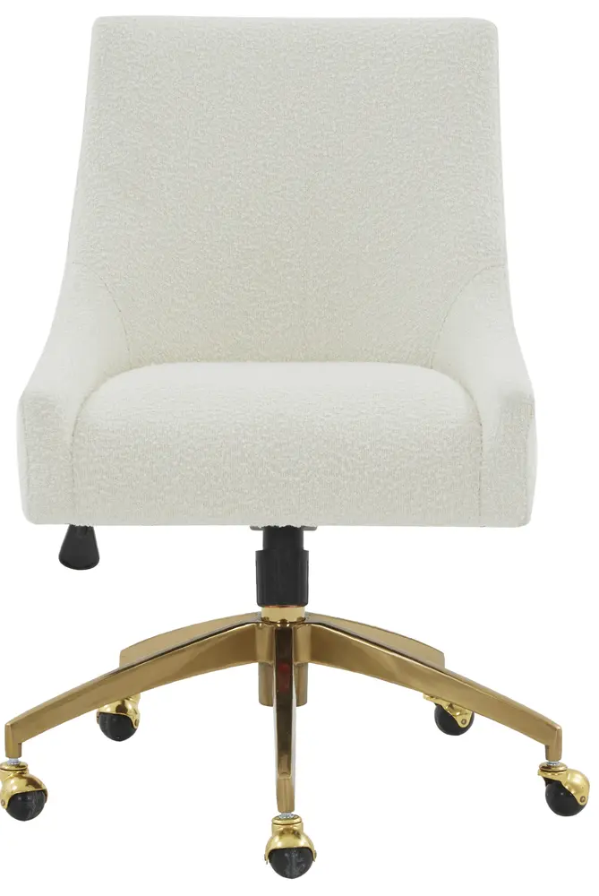 Jakob Boucle Adjustable Swivel Desk Chair