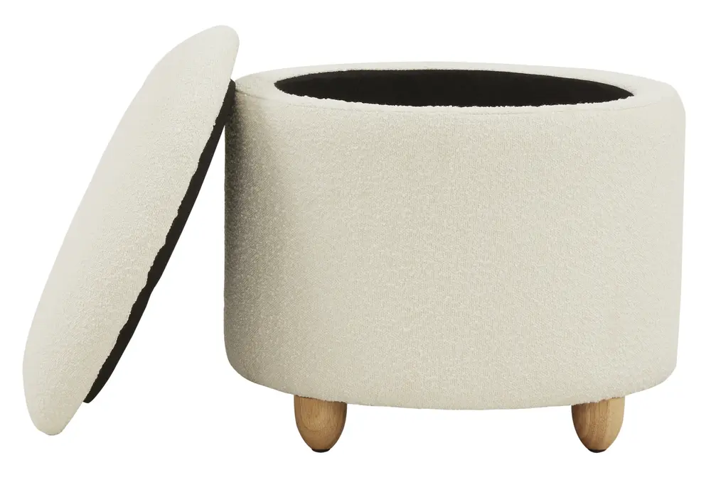 Mariabella Boucle Storage Ottoman