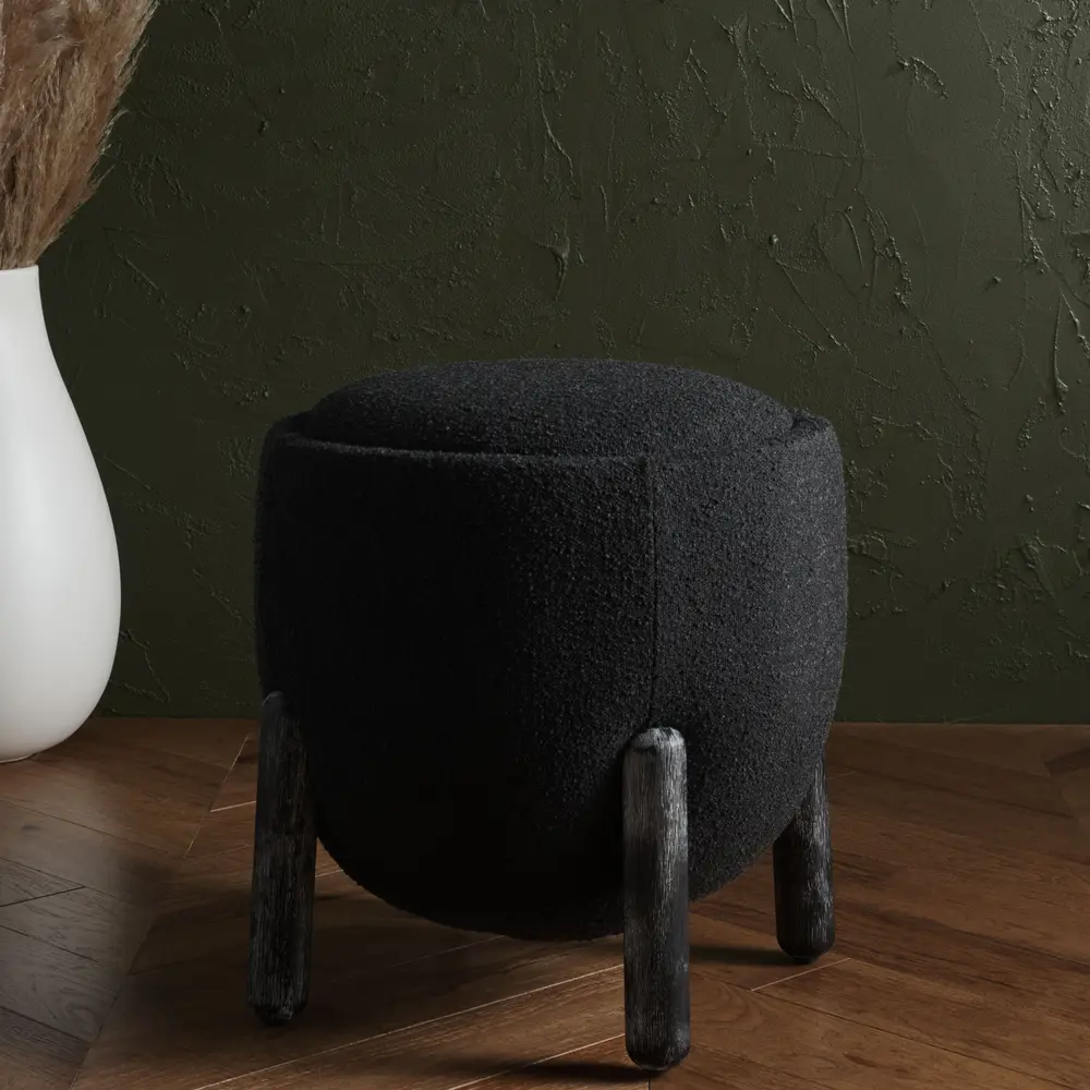 Clarabella Boucle Ottoman