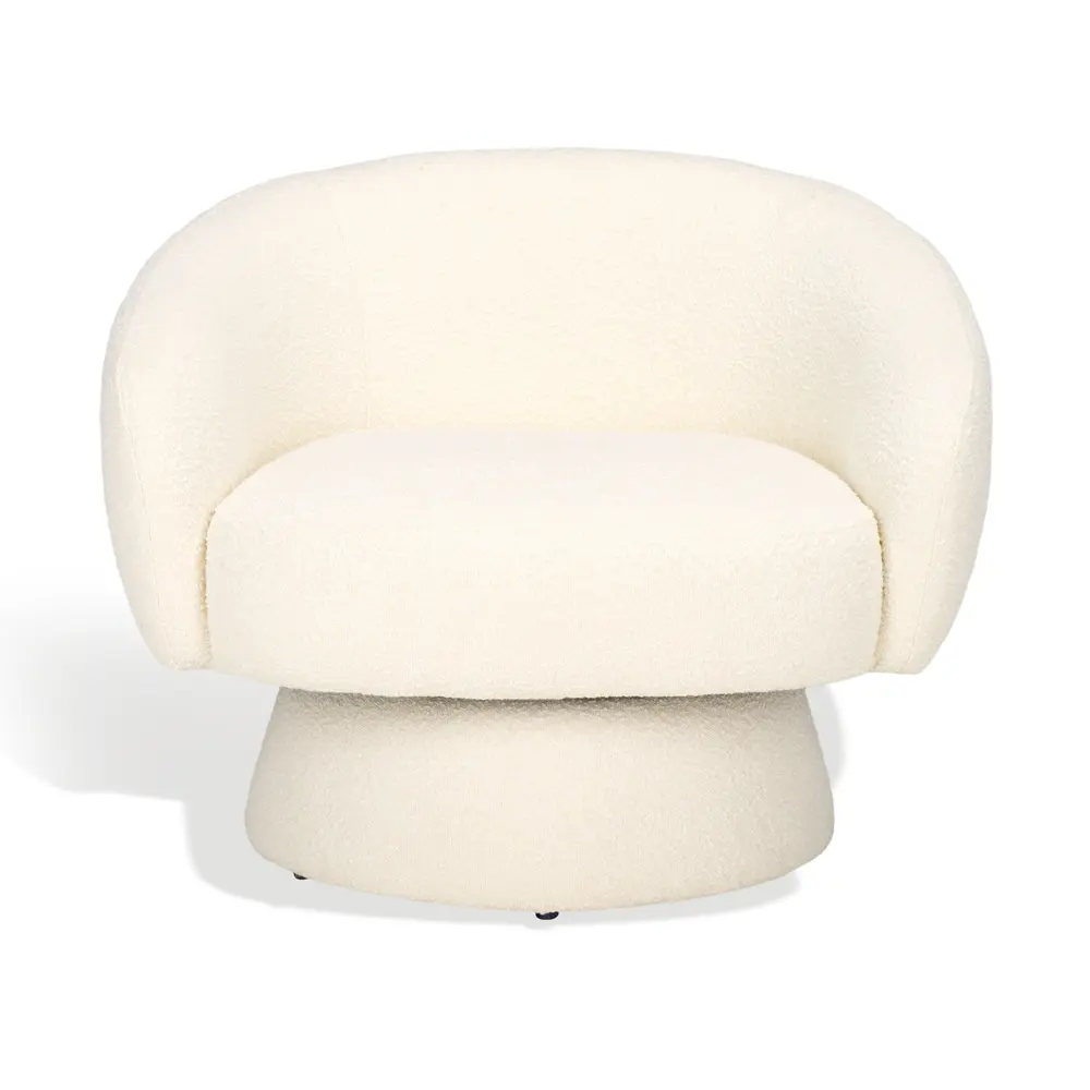 Petryna Boucle Swivel Accent Chair