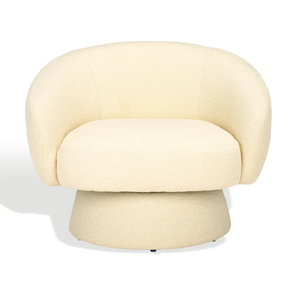 Petryna Boucle Swivel Accent Chair