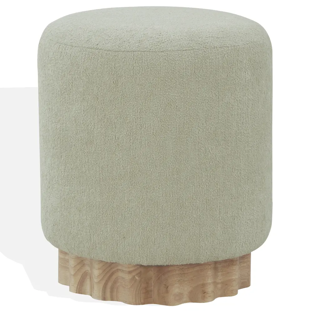 Nikolas Round Boucle Ottoman