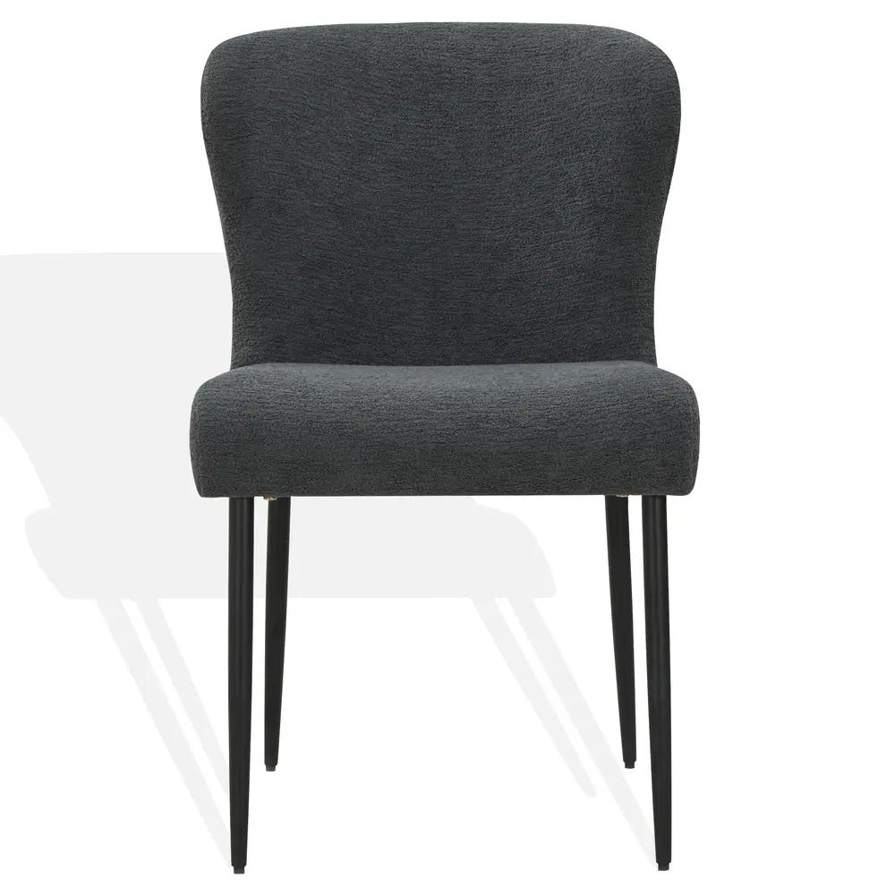 Katlynn Boucle And Metal Legs Dining Chair
