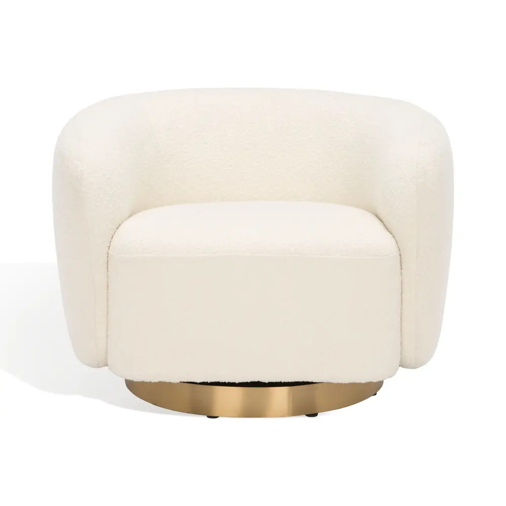 Bernard Boucle Swivel Accent Chair