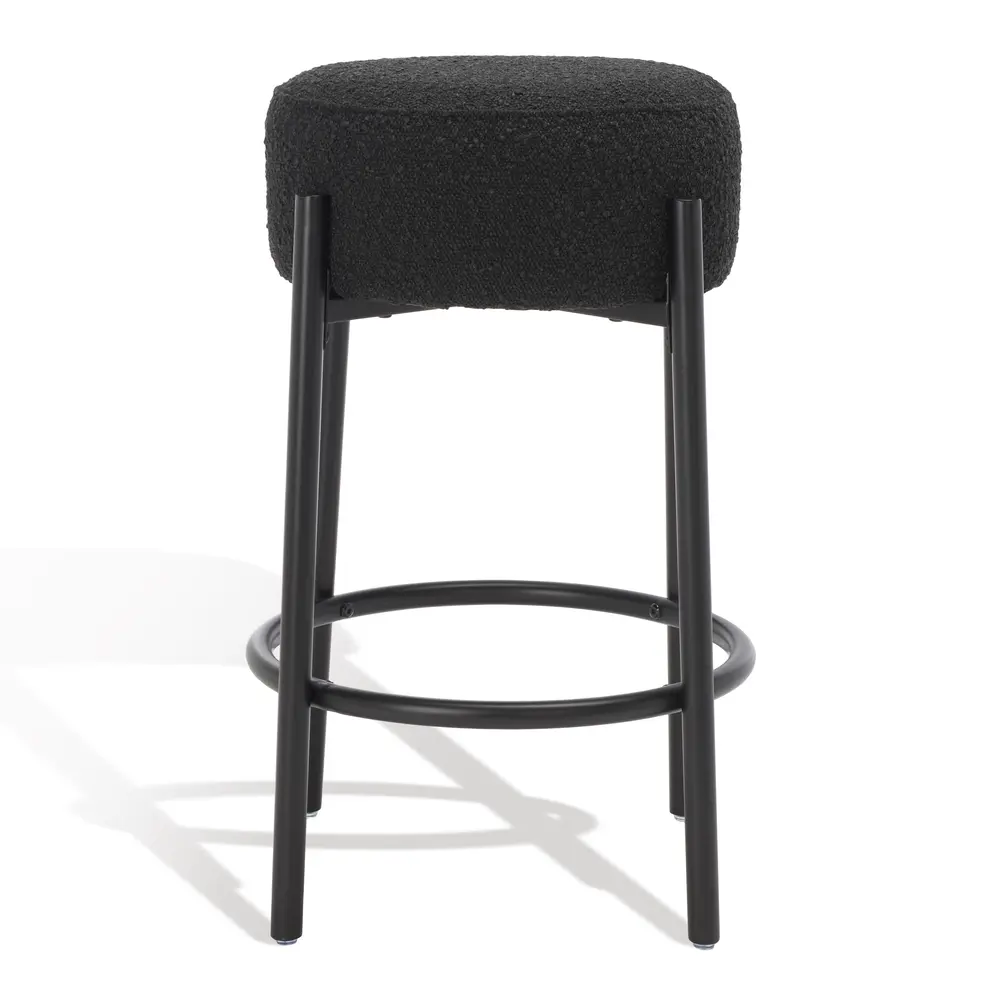Paisleigh Boucle Metal Leg Counter Stool