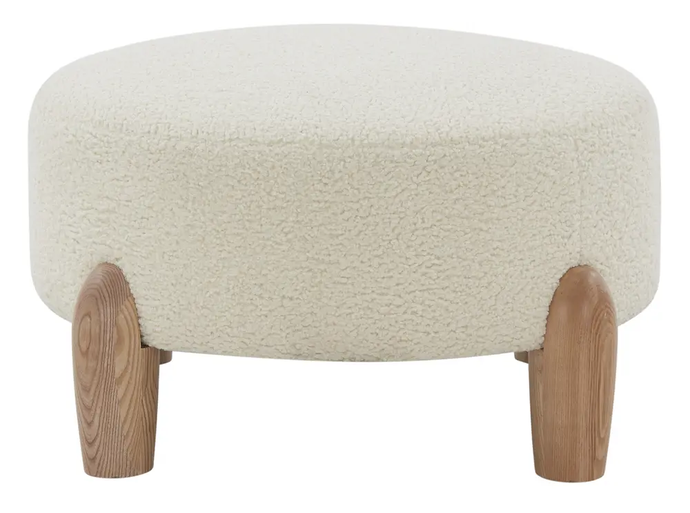 Perez Round Teddy Ottoman