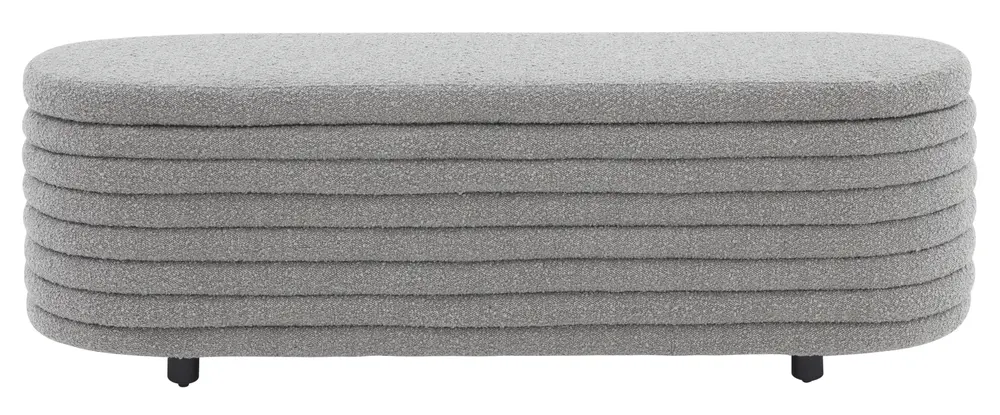 Jaymie Boucle Storage Bench