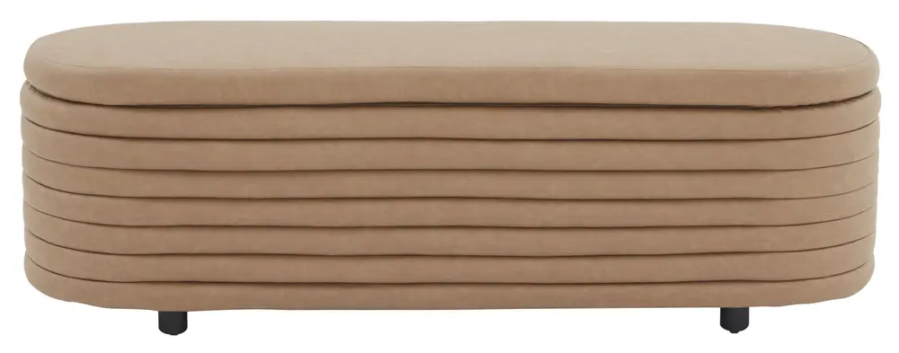 Jaymie Veagan Leather Storage Bench