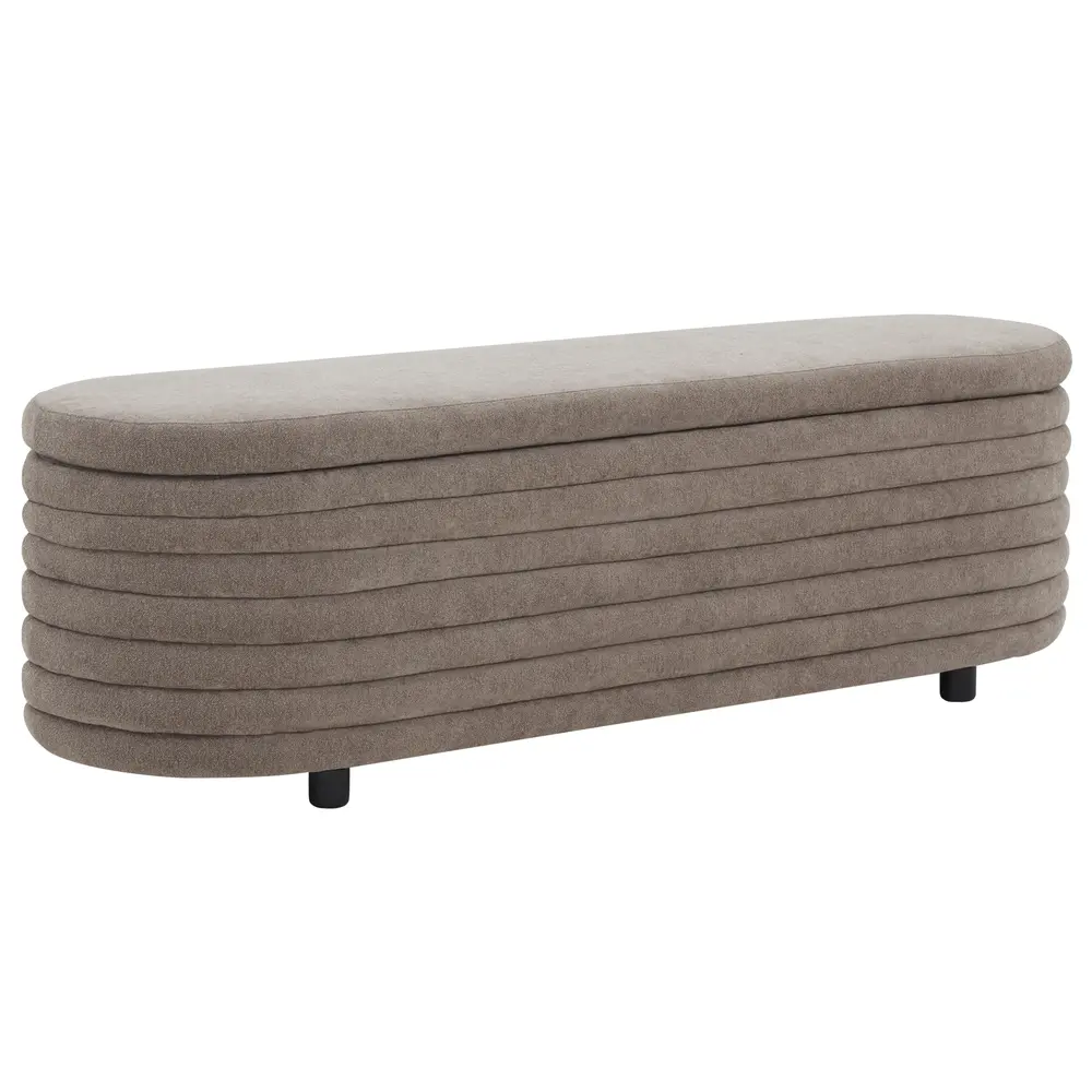 Jaymie Boucle Storage Bench