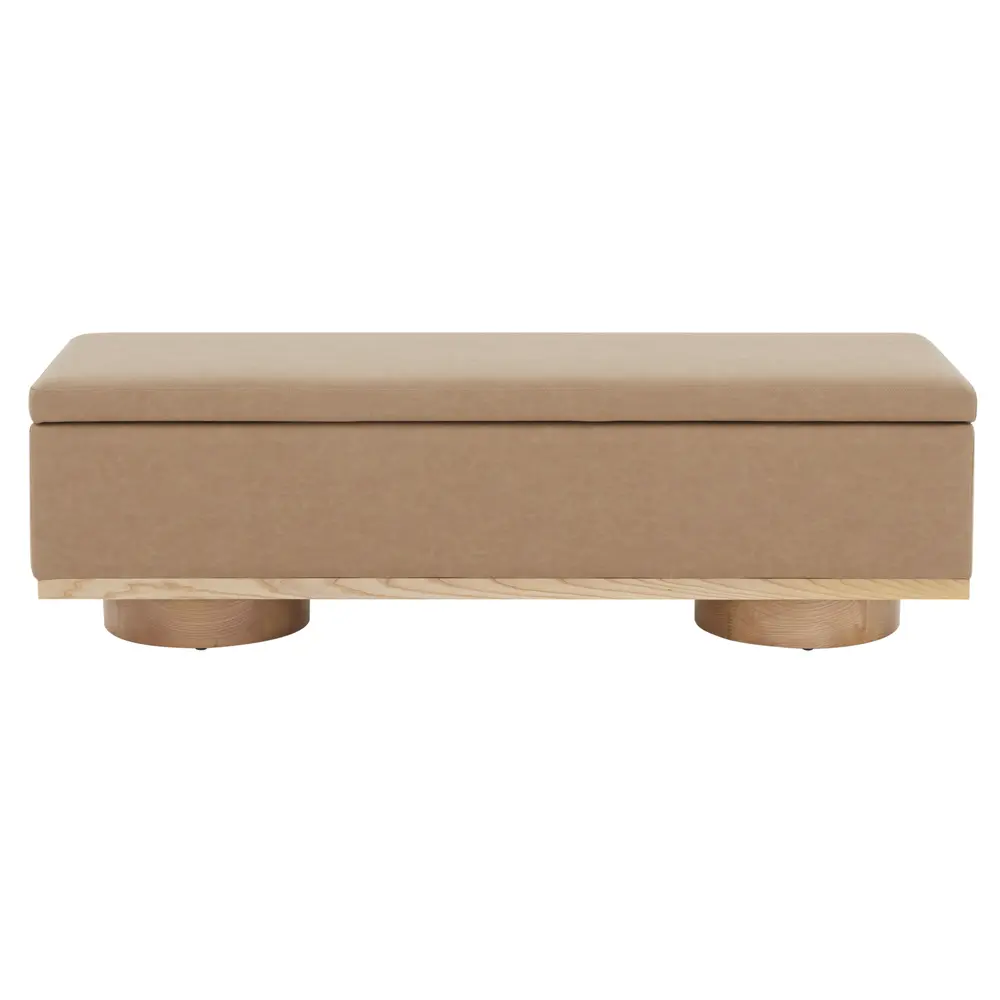 Vianna Vegan Leather Storage Bench