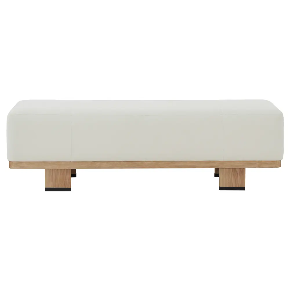 Abrianna Wood Base Bench