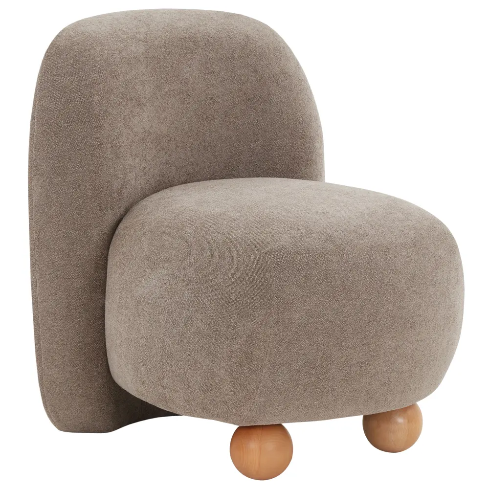 Kalia Boucle Bun Foot Accent Chair