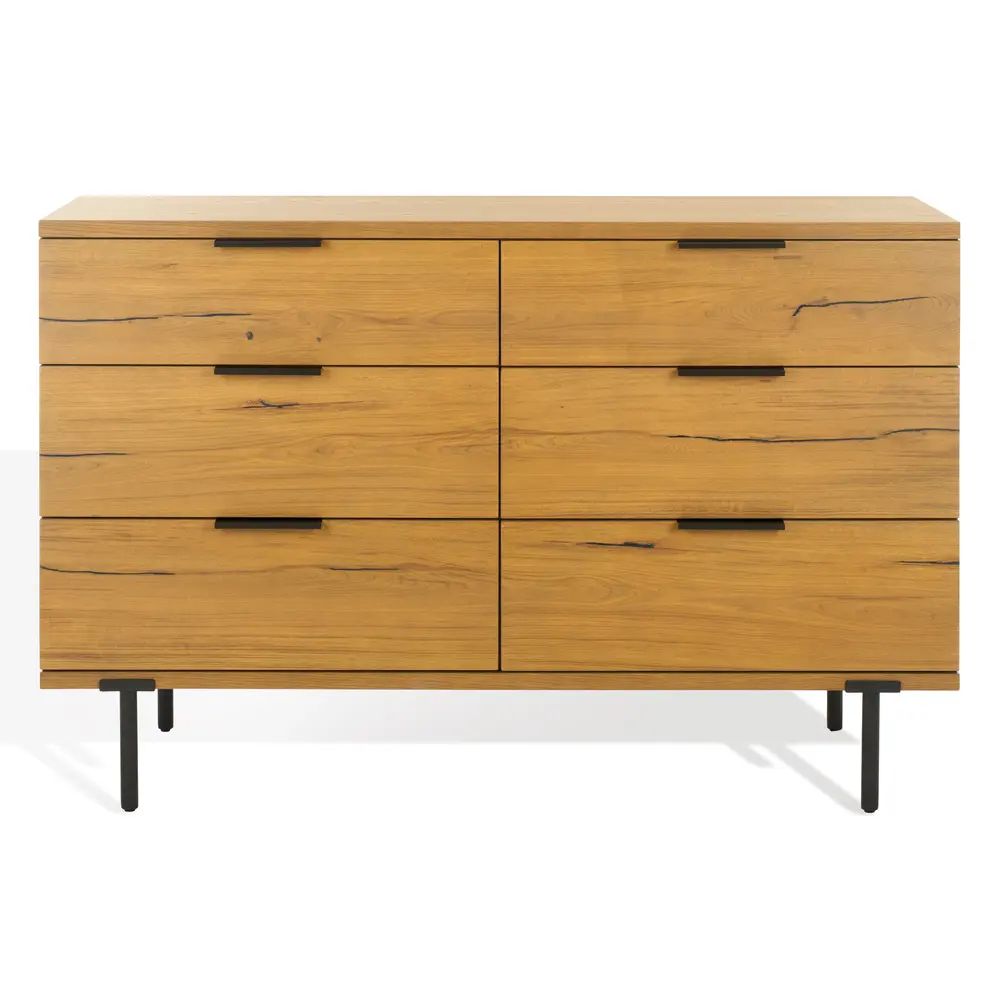 Elizabella 6 Drawer Wood Dresser