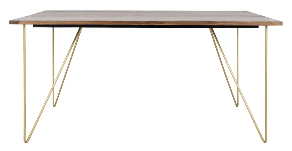 Captain Hairpin Legs Wood Dining Table
