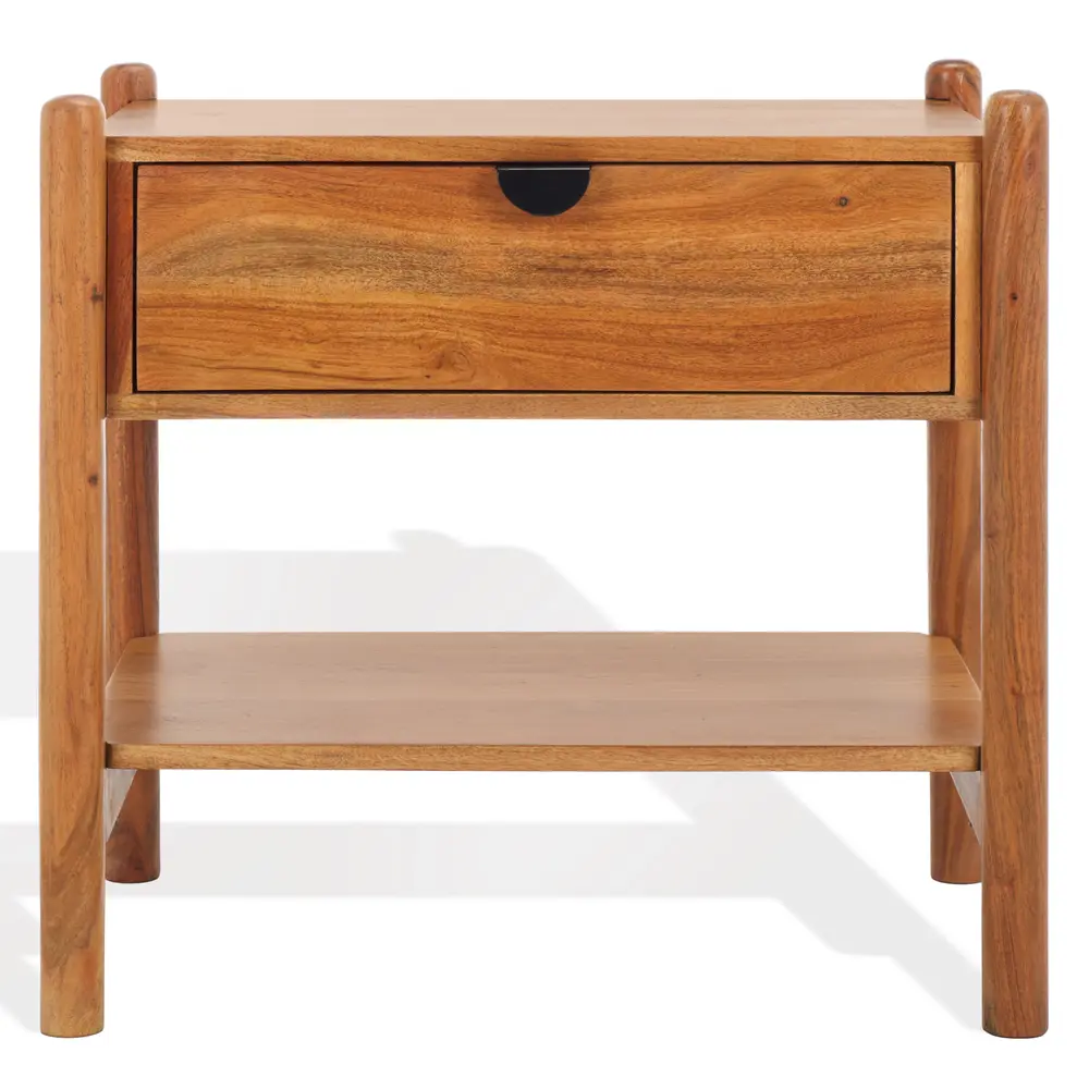 Shanti 1 Drawer Wood Nightstand