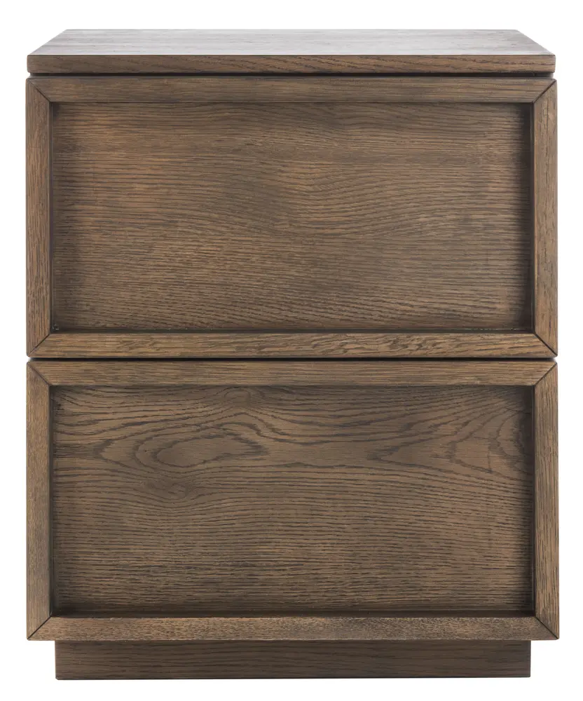 Zeus 2 Drawer Nightstand