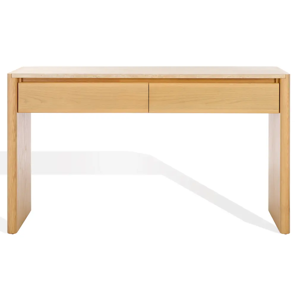 Bellarose Travertine Console Table