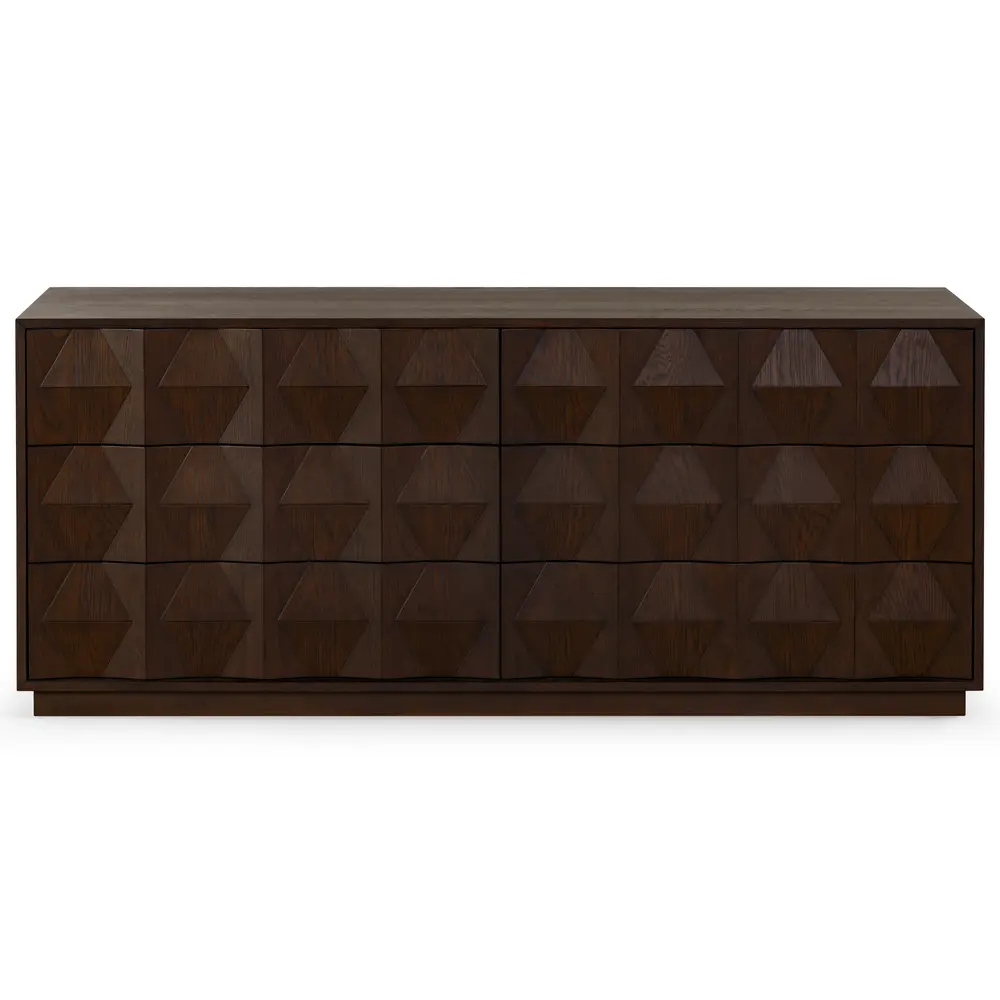 Riabelle Wood 6 Drawer Dresser