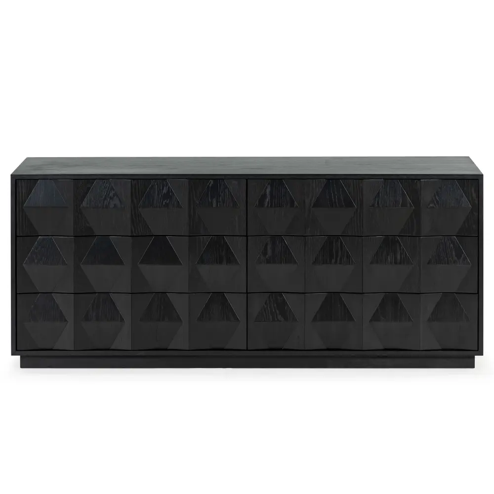 Riabelle Wood 6 Drawer Dresser