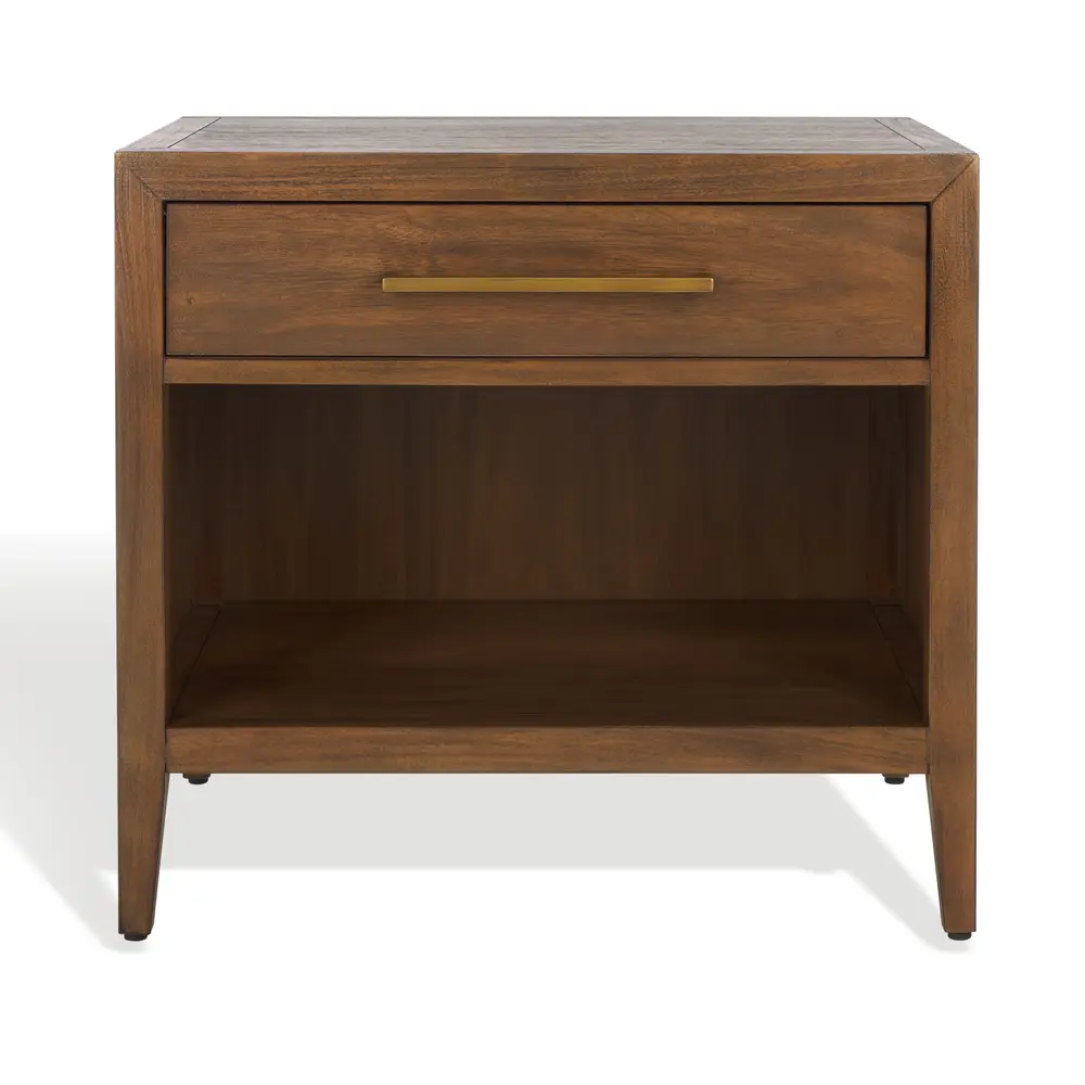 Ariella 1 Drawer Wood Nightstand